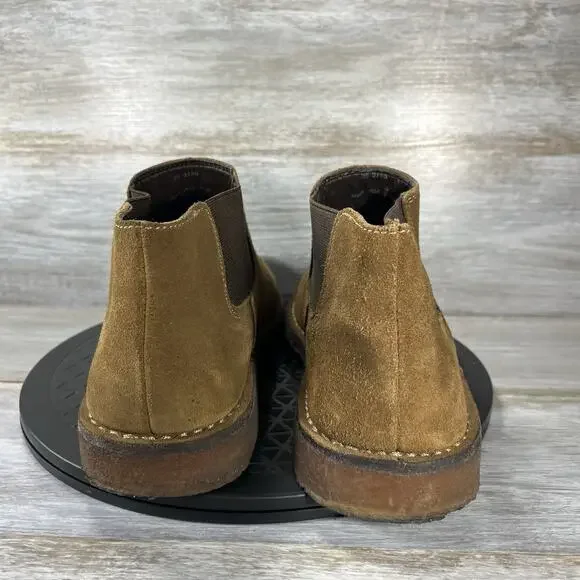 Johnston & Murphy Men's Brown Suede Leather Crepe Sole Chelsea Boots Size 9.5 M - Picture 5 of 9